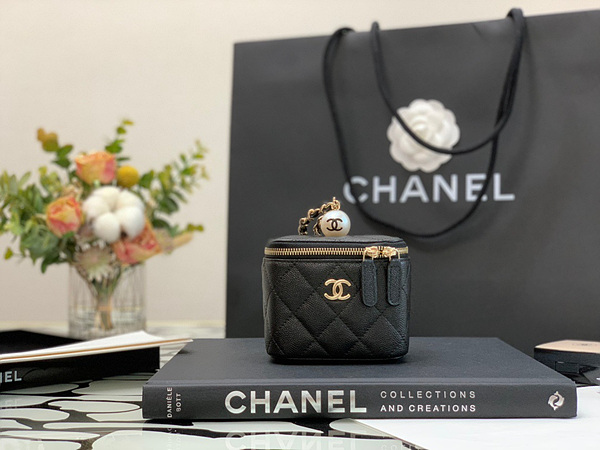 샤넬 2021 베니티백 캐비어 진주