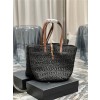 생로랑 라피아 파니에 토트백 라지 Y688221