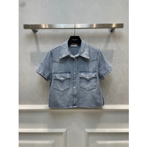 생로랑 데님 셔츠