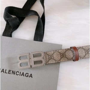 발렌시아가 BB 수프림 자키드 벨트 3cm