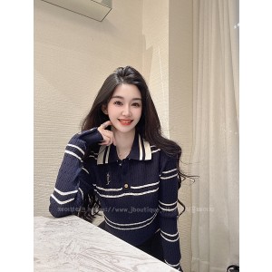 생로랑 카라 니트