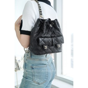 샤넬 투포켓 드로우 백팩