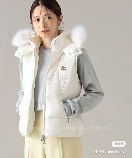 몽클레어 퍼 패딩 베스트