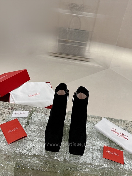 로저비비에 앵클 부츠 힐