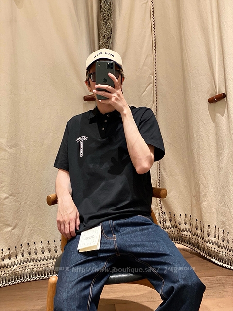 크롬하츠 남성 카라 반팔 티셔츠