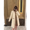 몽클레어 롱 다운 패딩 자켓 베이지 Bellette Long Down Jacket
