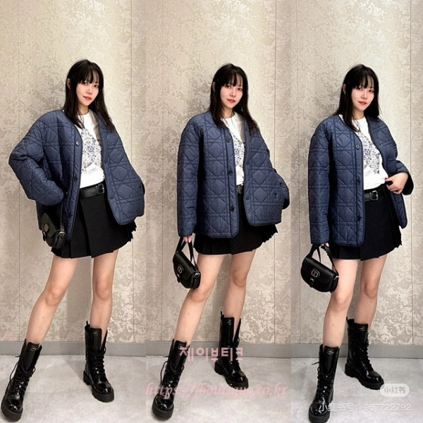 디올 퀼팅 점퍼