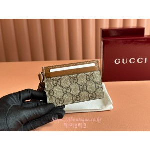 구찌 GG 엠블럼 스트랩 카드 케이스