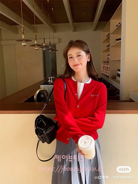 꼼데가르송 여성 가디건