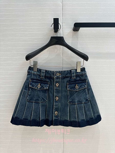 미우미우 데님 스커트