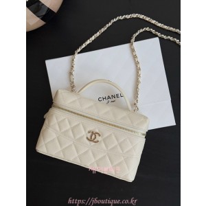 샤넬 2024/25 크루즈 쇼 롱 베니티 체인 탑핸들