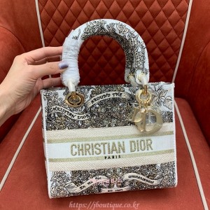 디올 Lady D-Lite 미디엄 백