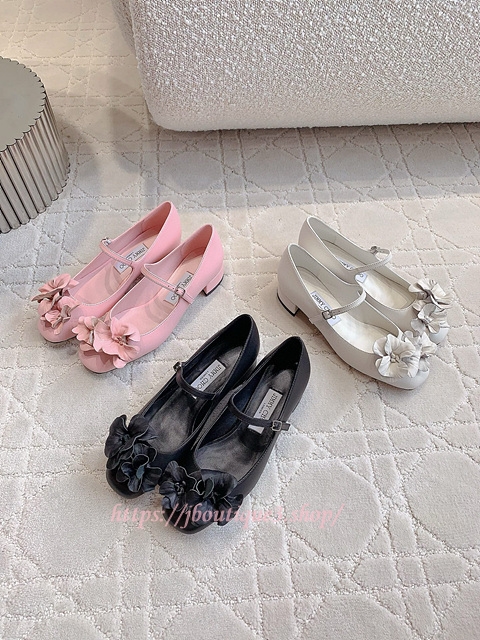 지미추 로사 플라워 플랫 (3color)