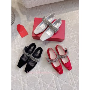 로저비비에 벨 비비에 벨벳 스트랩 발레리나 메리제인 슈즈 (3color)