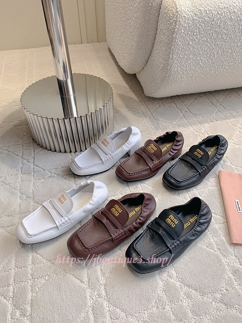 미우미우 로퍼 플랫 펌프스 (3color)