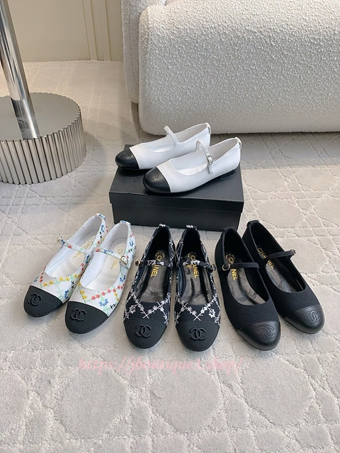 샤넬 메리제인 플랫 (4color)