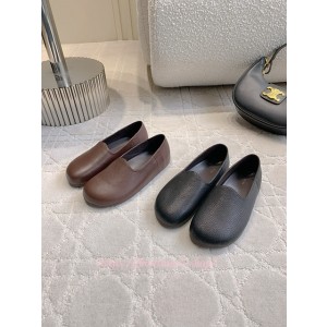 더로우 Hugh 가죽 슬립온 슈즈 블랙 (2color)