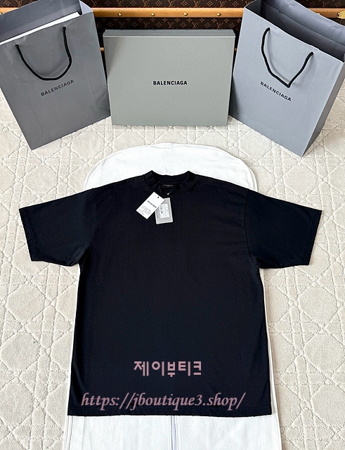 발렌시아가 반팔 티셔츠 (남녀 공용)