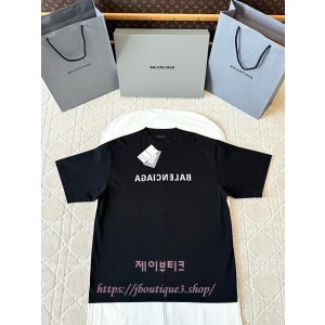 발렌시아가 반팔 티셔츠 (남녀 공용)