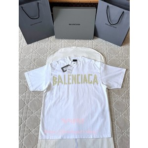 발렌시아가 반팔 티셔츠 (남녀 공용)