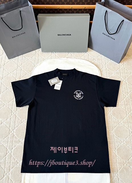 발렌시아가 반팔 티셔츠 (남녀 공용)