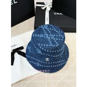 샤넬 데님 버킷 햇