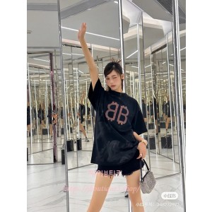 발렌시아가 반팔 티셔츠 (남녀 공용)