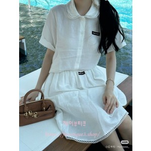 미우미우 반팔 셔츠