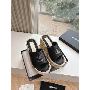 샤넬 웨지 샌들