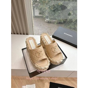 샤넬 웨지 샌들