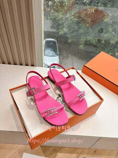 에르메스 크리스탈 샌들