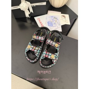 샤넬 벨크로 샌들