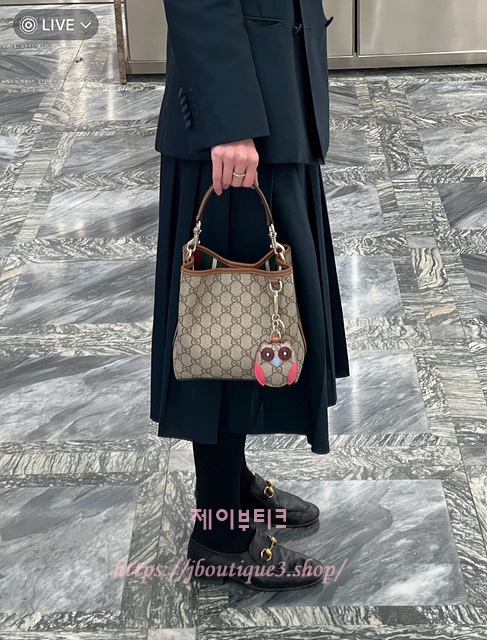 구찌 GG 엠블럼 버킷백 스몰