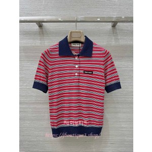 샤넬 반팔 카라 티셔츠