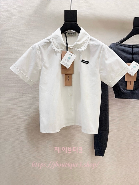 미우미우 반팔 블라우스