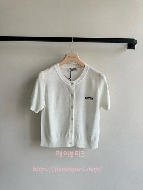 미우미우 반팔 니트