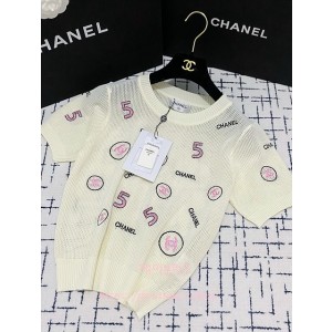 샤넬 반팔 니트