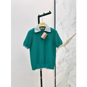 미우미우 반팔 카라 니트