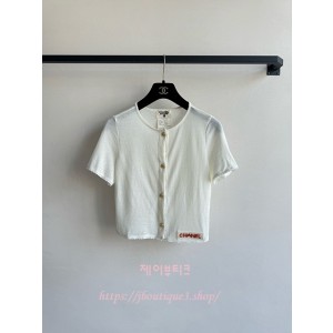 샤넬 반팔 니트