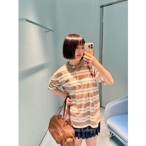 미우미우 긴팔 카라 티셔츠