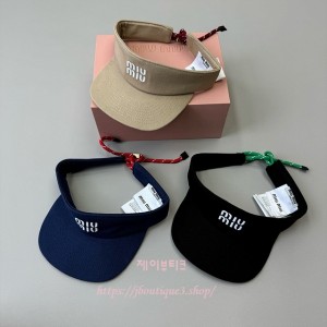 미우미우 썬캡 (3color)