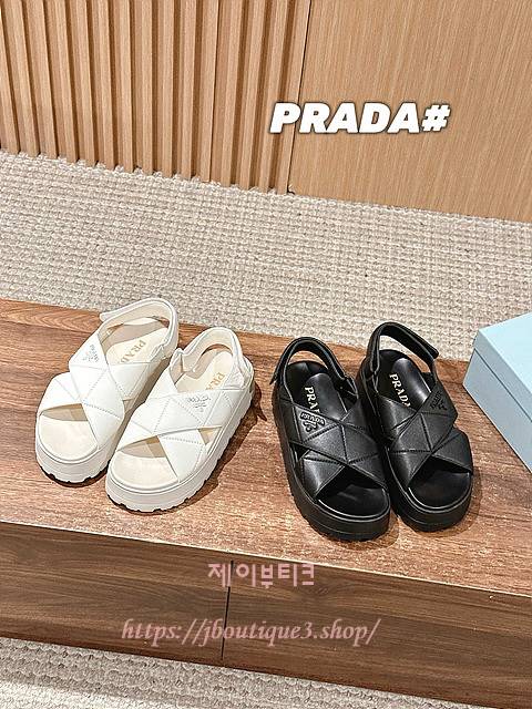 프라다 나파 레더 샌들 (2color)