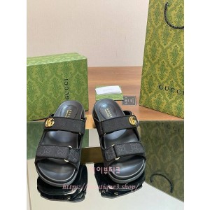 구찌 벨크로 슬리퍼