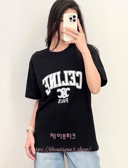 셀린느 반팔 티셔츠 (남녀 공용)