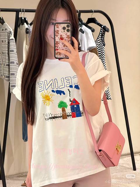 셀린느 반팔 티셔츠