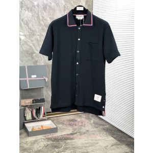 톰브라운 반팔 카라 니트 (남녀 공용)