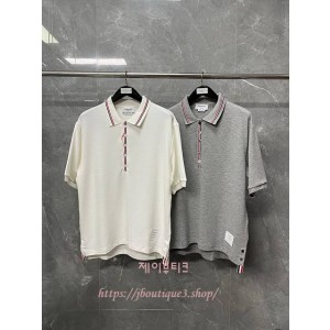 톰브라운 반팔 카라 티셔츠 (2color,남녀 공용)