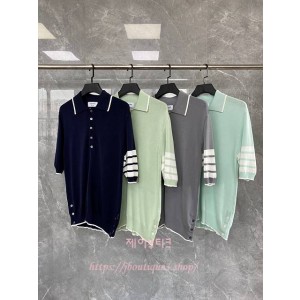 톰브라운 반팔 카라 티셔츠 (4color,남녀 공용)