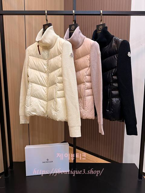몽클레스 니트 패딩 집업 (3color)