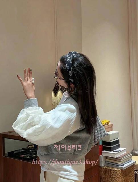 샤넬 헤어밴드